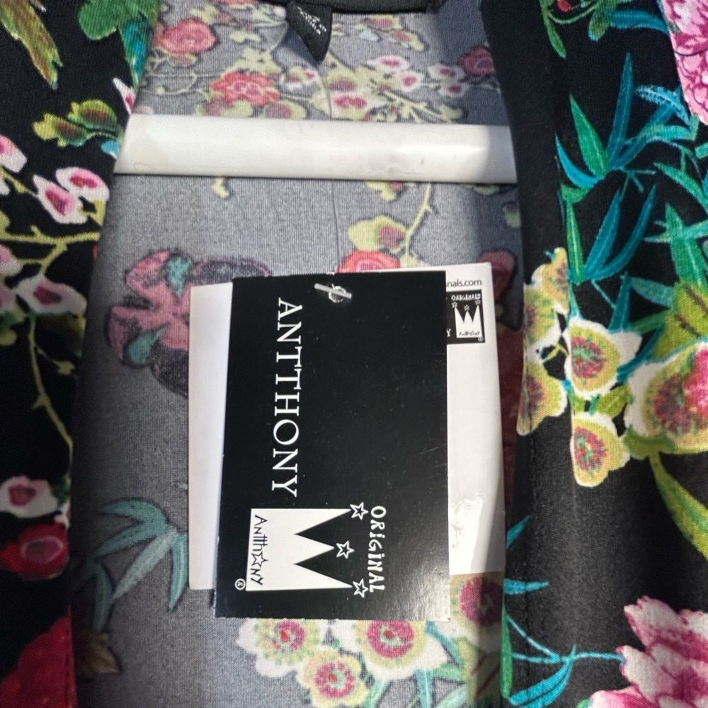 Antthony Floral Black Cardigan /Kimono - Picture 2 of 4